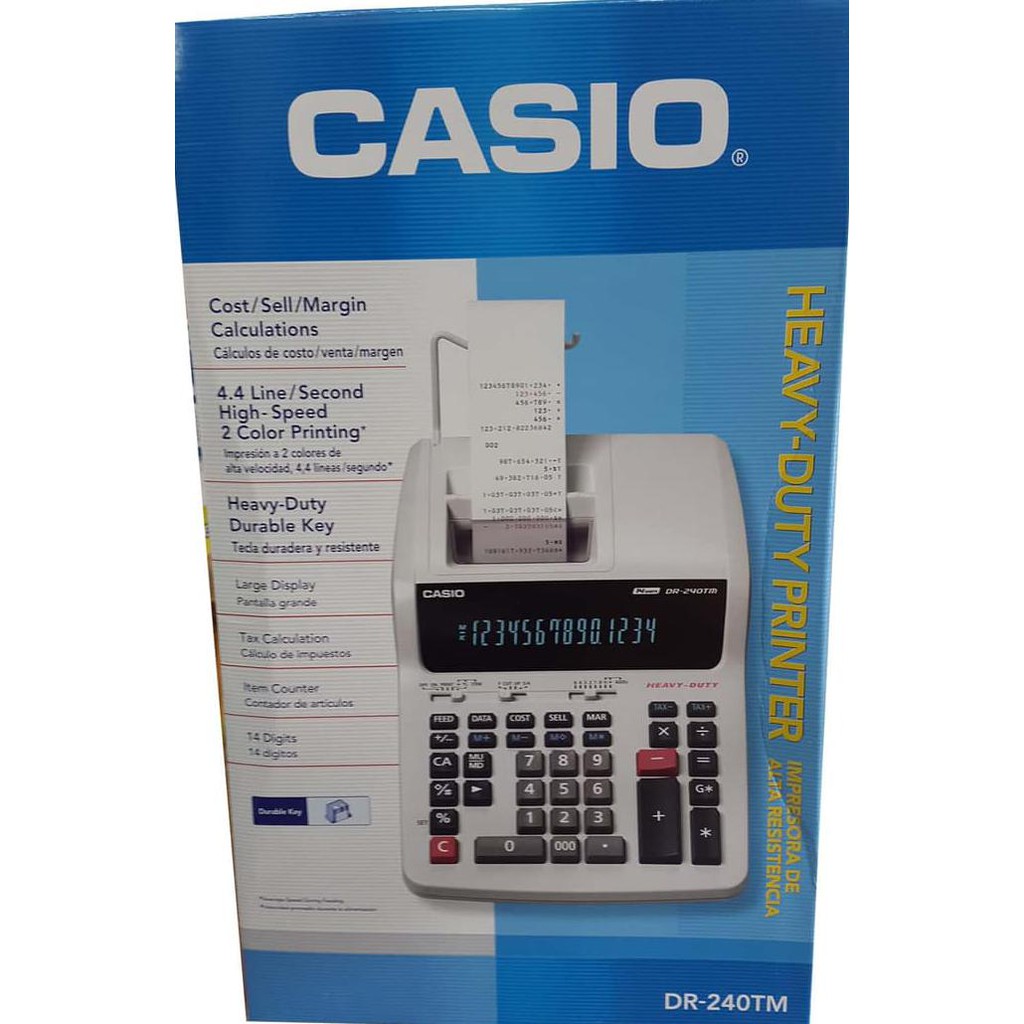 

Kalkulator Calculator Printing Casio DR-240TM