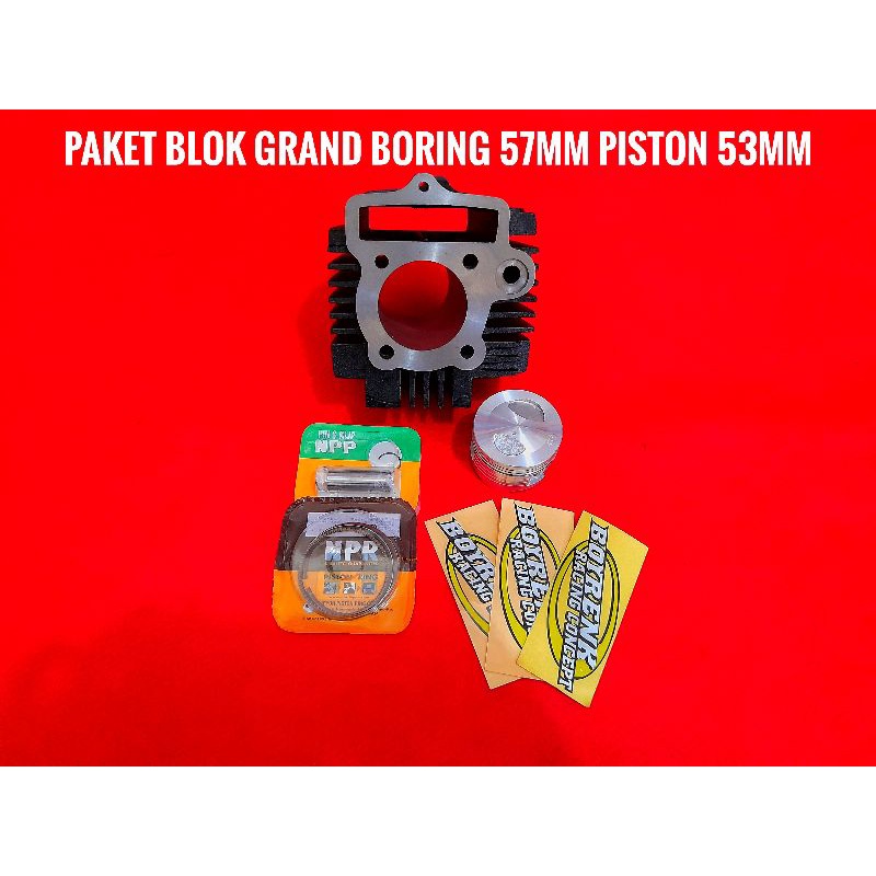 PAKET BORE UP BLOK GRAND SUPRA PISTON 53/53.5/54 NPP -BOYRENK