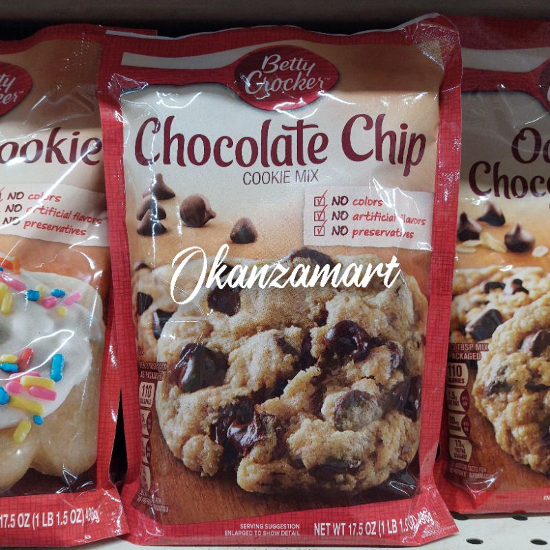 

Betty Crockers Cookie Mix Chocolate Chip 496gr