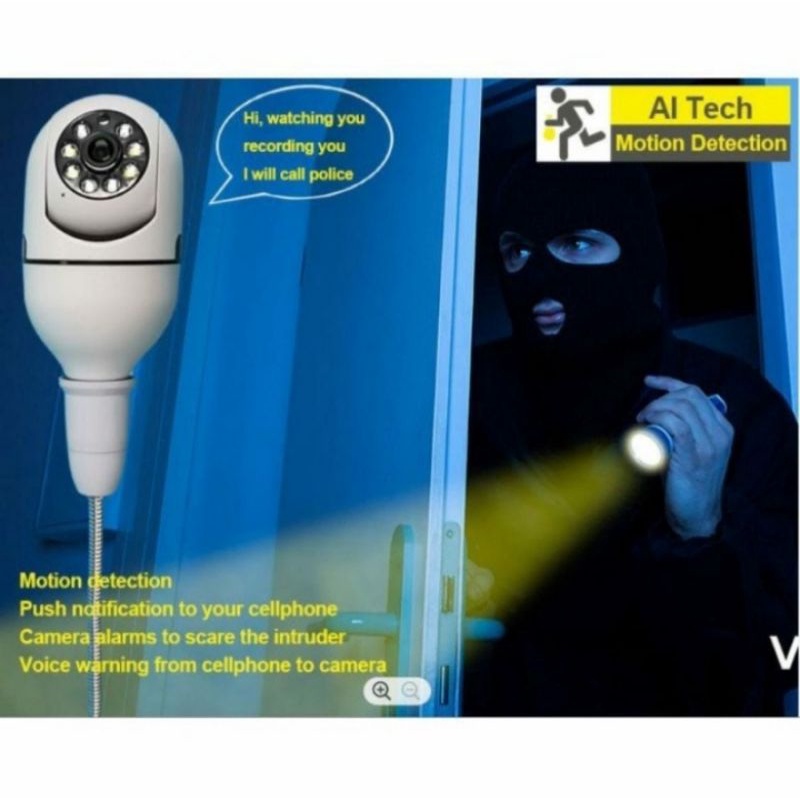 IP CAM Ptz Bohlam 360 IP Camera 8MP 360 bohlam V380 CCTV