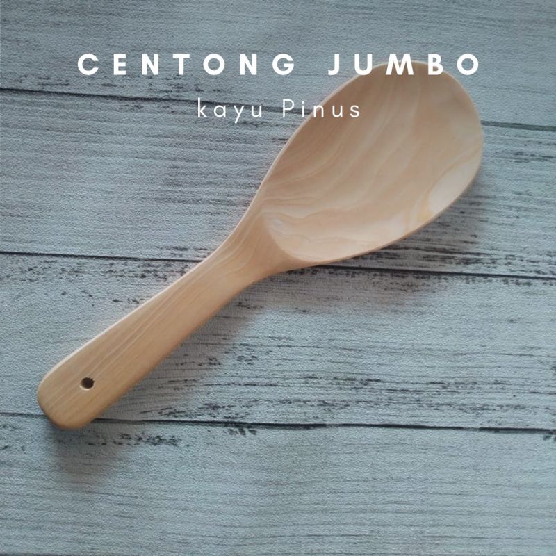CENTONG NASI JUMBO BESAR KAYU PINUS JATI BELANDA