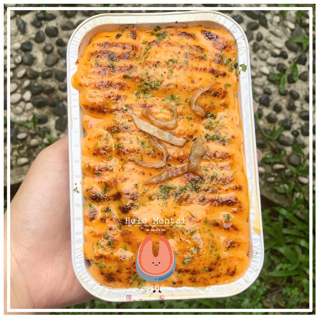 

Helo mentai - salmon kani rice mentai