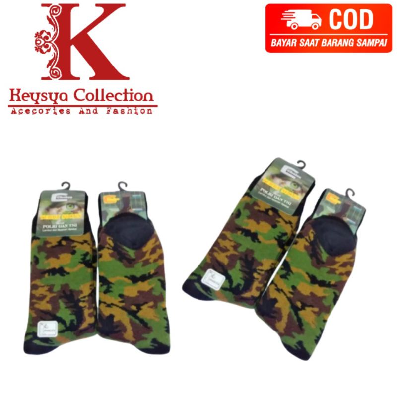 kaos kaki Loreng Tebal pdh - pdl - TNI - polri - security - pol pp