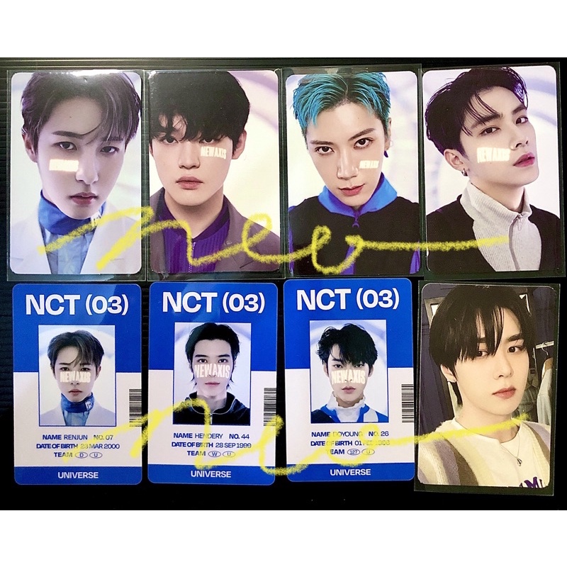 Ready ID Card Universe Photocard NCT 2021 Concept Selca IDC Doyoung Renjun Chenle Ten Xiaojun Kun He