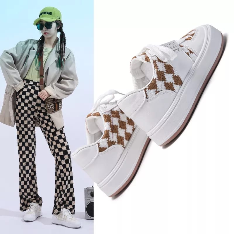 SEPATU SNEAKERS WANITA KOREA MODIS KEKINIAN DG02-2