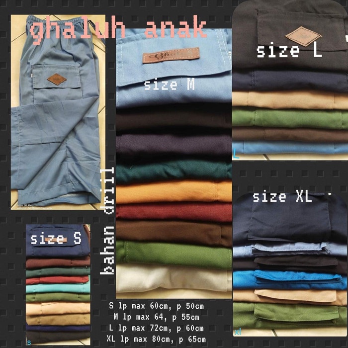 rjt04vt Celana Sirwal Anak Galuh Murah Tgt501Y