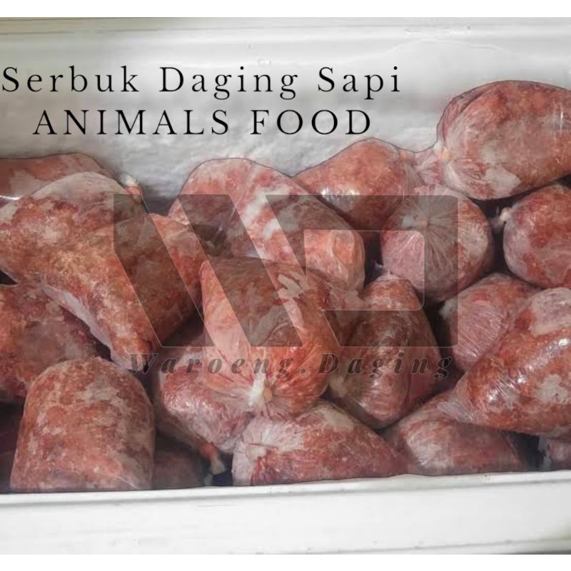 

Serbuk Daging Sapi 1Kg / Raw Food / Pakan Mancing