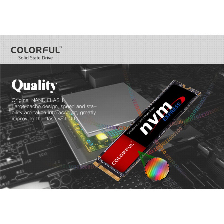 COLORFUL CN600 128GB M.2 NVMe - GARANSI 3 TAHUN 3D NAND SSD M2 CN 600