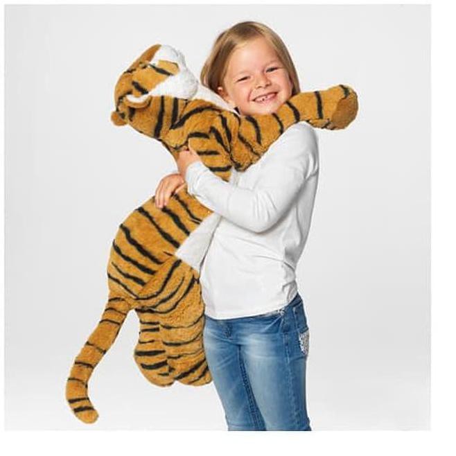 RESTOCK LAGI Terlaris/Terbaru Mainan Anak - Boneka Harimau Besar Djungelskog Tiger Doll Orange JXK