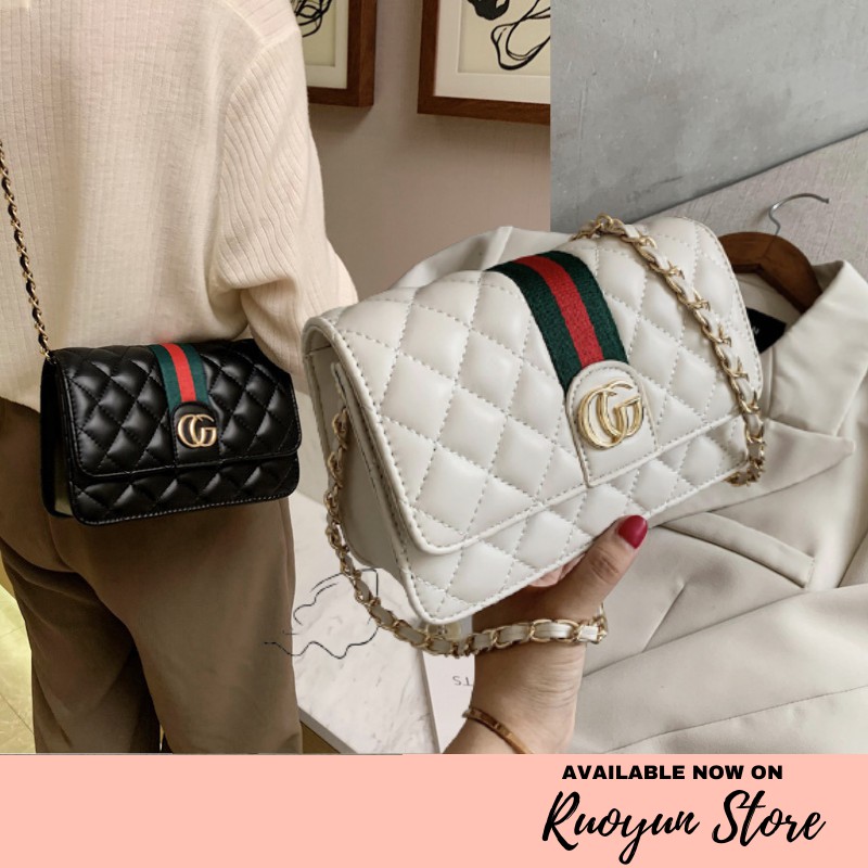 RYX - Granty Quilted Tas Selempang Korea Fashion Casual - Ori Import