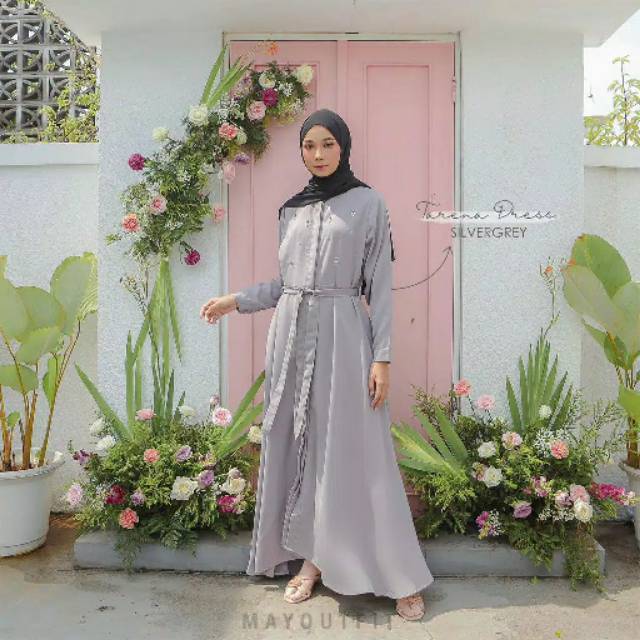 Tarena Dress By Mayoutfit Original - SliverGrey