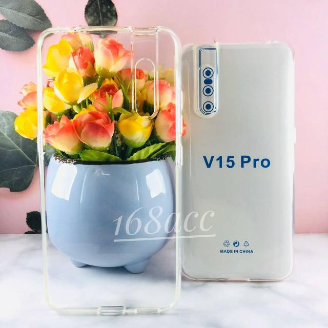 Silikon Jelly Bening Soft Case Vivo V15 Pro Softcase Anti Crack Bening Premium Bahan Tebal