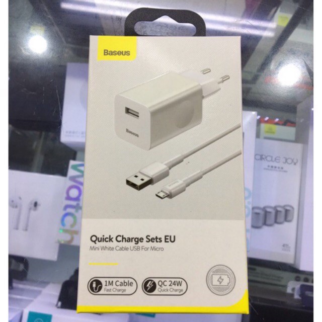 Baseus Charger 24W Fast Charging Micro USB TZCCKC