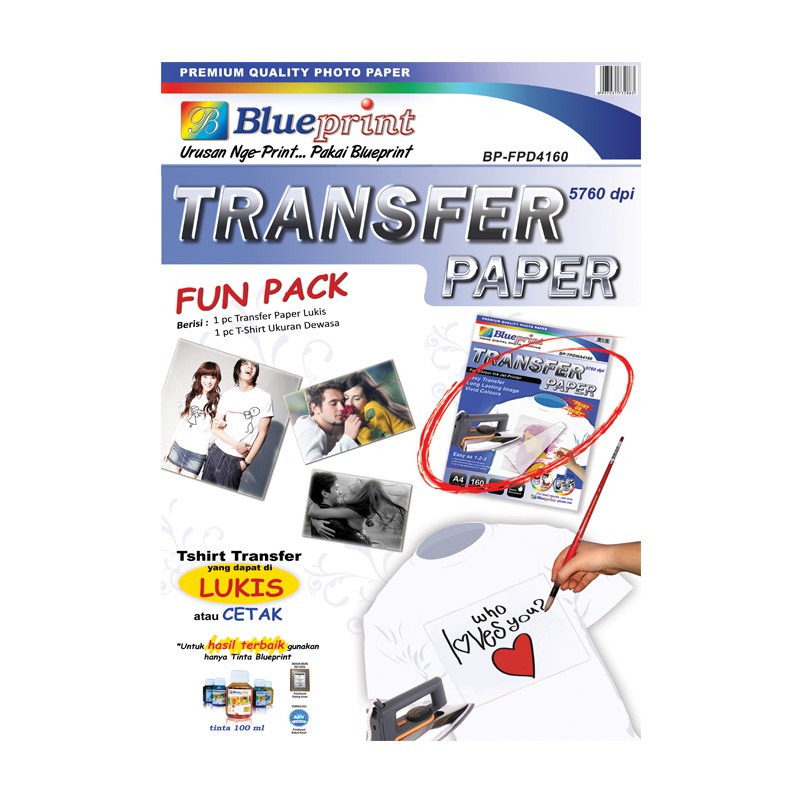 

Blueprint BP-FPD4160 Transfer Paper Fun Pack Dewasa