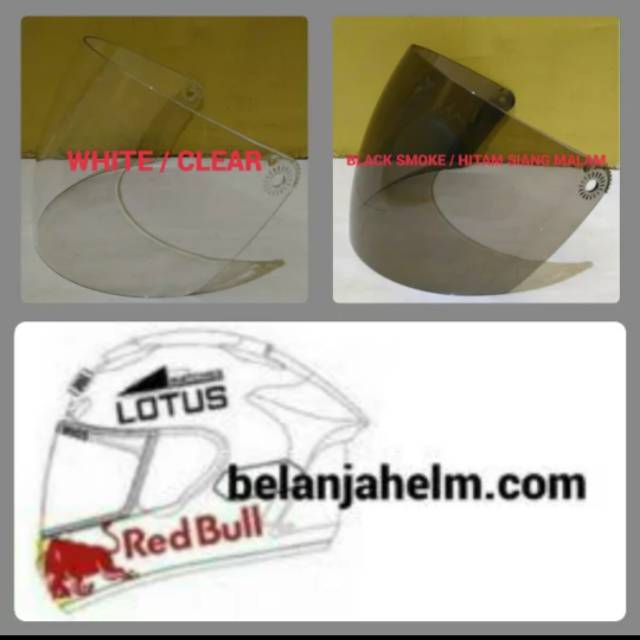KACA HELM UNTUK HELM CHEN CHEN STANDAR, CABERG(J FORCE, J KING), SHEL, G74