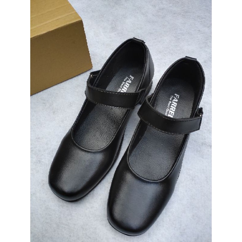 SEPATU PANTOFEL WANITA / CEWEK SEPATU PASKIB WARNA HITAM