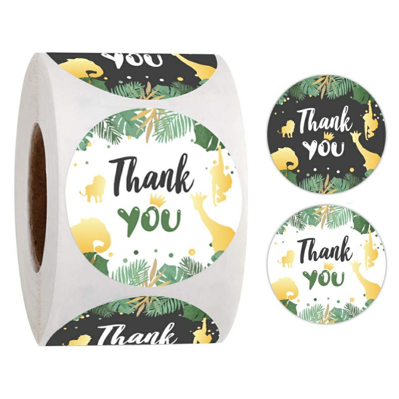 

STIKER LABEL TULISAN THANK YOU STIKER OLSHOP STICKER PACKING UKURAN KECIL 25 mm