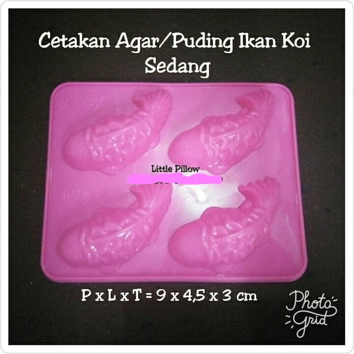 Murah Meriah Cetakan Puding Ikan Koi/Cetakan Coklat/Cetakan Agar Agar - KOI ISI 4