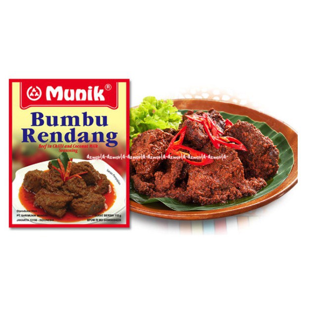 Munik Bumbu Rendang Beef Rendang Seasoning Bumbu Instan 115gr