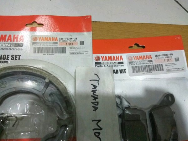 KANVAS REM SET DEPAN DAN BELAKANG YAMAHA AEROX 155