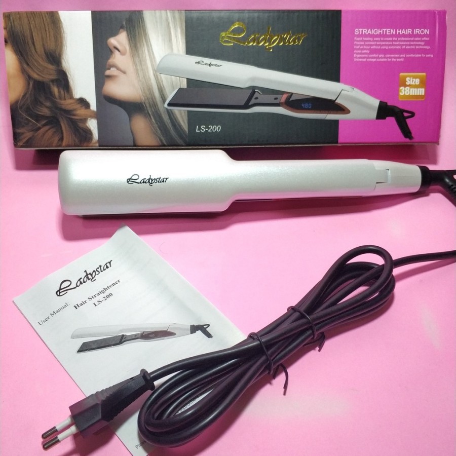 LADYSTAR LS 200 CATOKAN rambut Salon/alat catok/catokan profesional bisa untuk smoothing ada ion