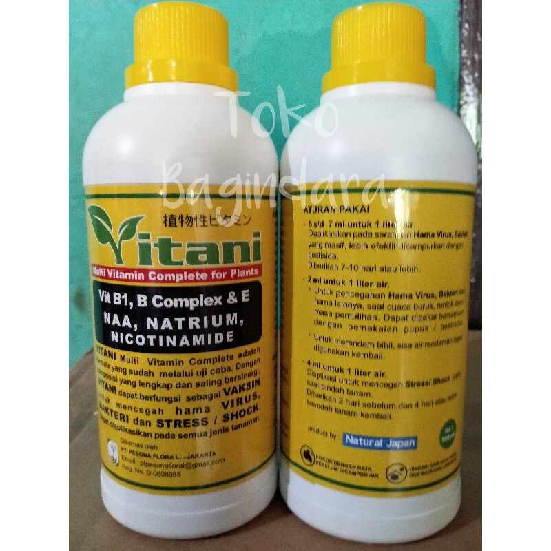 Pupuk Vitani 500ML Multivitamin B1, B Complex dan E Untuk Tanaman