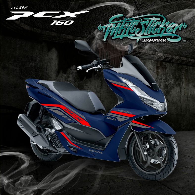 STRIPING PCX 160 PALING UPDATE UNTUK MOTOR WARNA BIRU