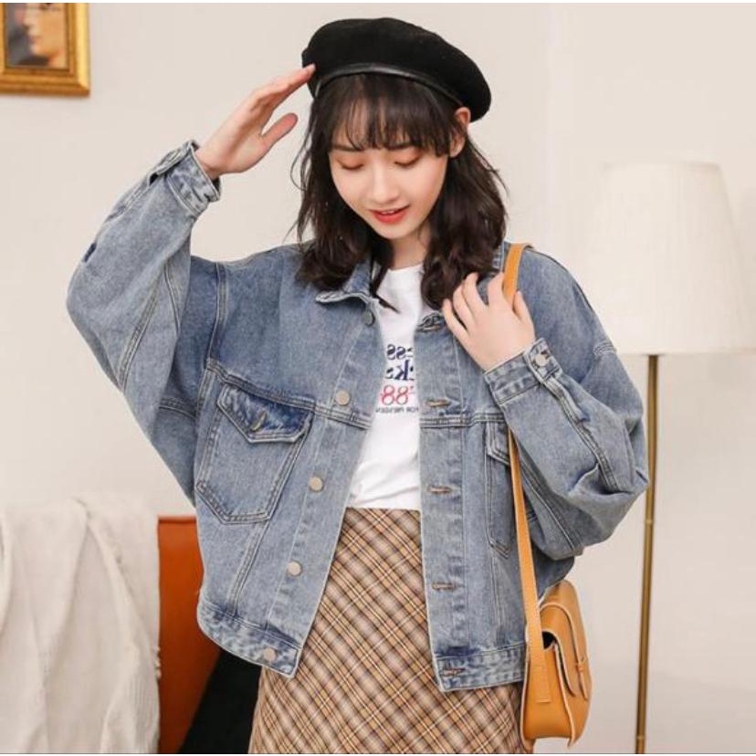 998-JAKET JEANS WANITA/JAKET OVERSIZE/JAKET JUMBO-5