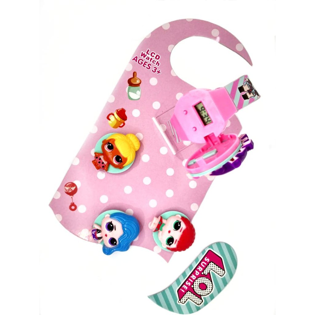 Best Item! JAM TANGAN ANAK PEREMPUAN KEPALA SET LOL DIGITAL MURAH