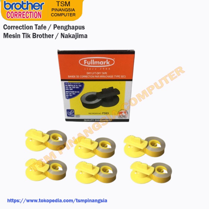 

Trendi Correction Tape / Penghapus / Mesin Tik / Mesin Ketik Brother Gx-6750 Berkualitas