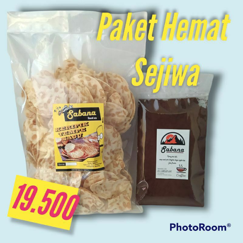 

Paket Hemat Sejiwa - Sabana Keripik Tempe Sagu + Sabana Kopi Robusta