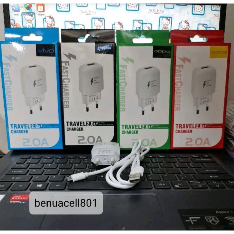 Charger cas Hp branded 2.0A micro USB