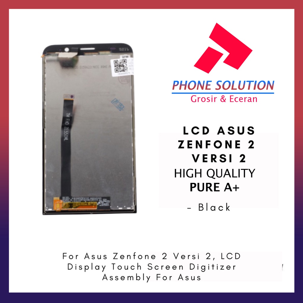 LCD Asus Zenfone 2 Ver 2 ZE551ML Z00 Fullset Touchscreen // Supplier LCD Asus Zenfone 2 - Garansi 1 Bulan