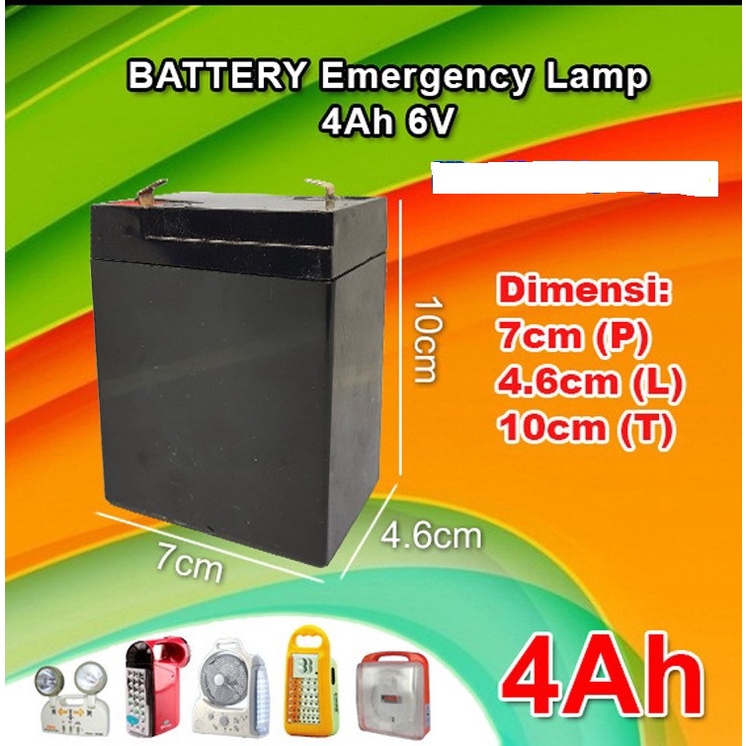 ACCU AKI BATERAI BATTERY KERING  6V 4Ah BATRE UPS EMERGENCY TIMBANGAN