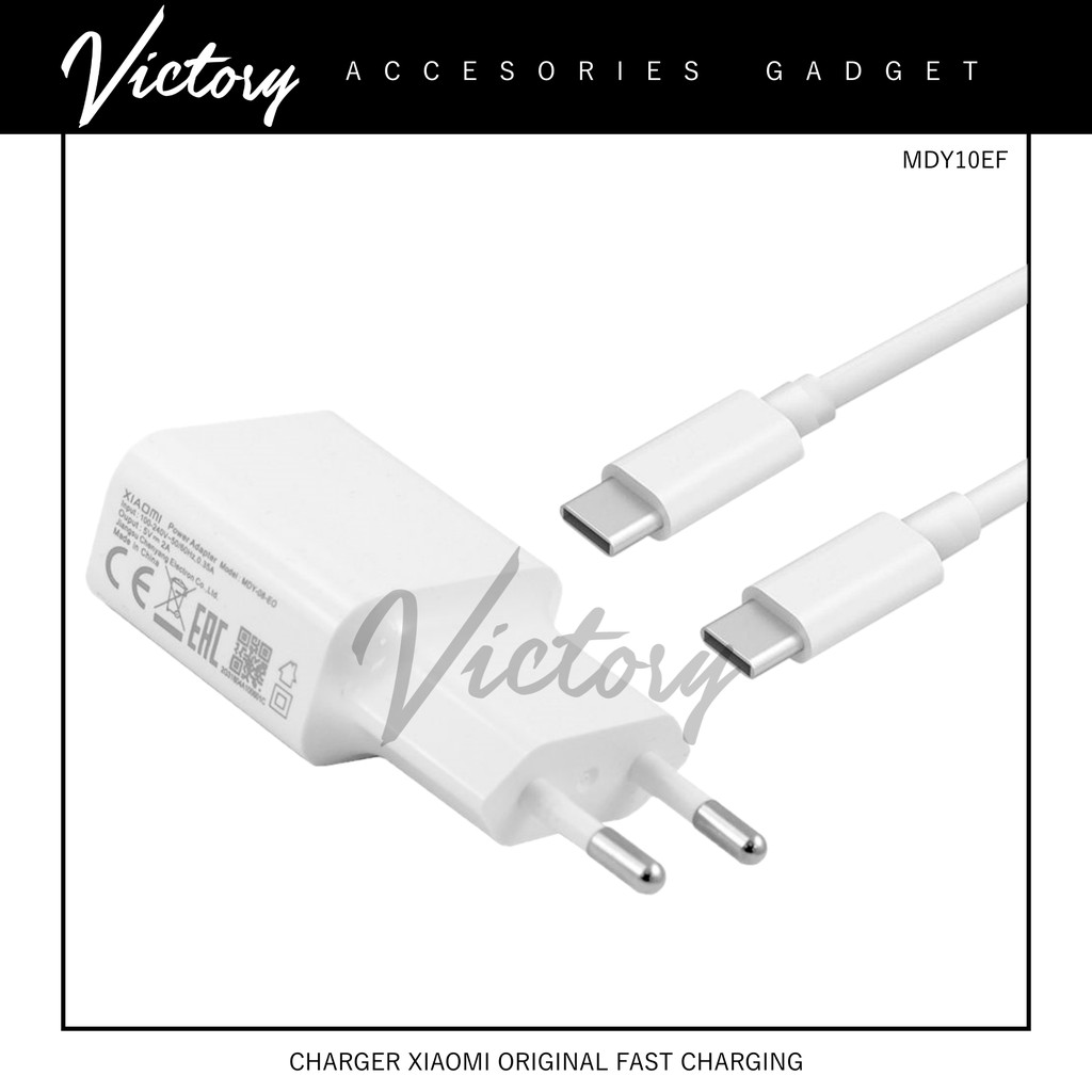 VICTORY2020 CHARGER XIAOMI MDY10EF QC3.0 Xiaomi Fast Charger Type C Original 100%