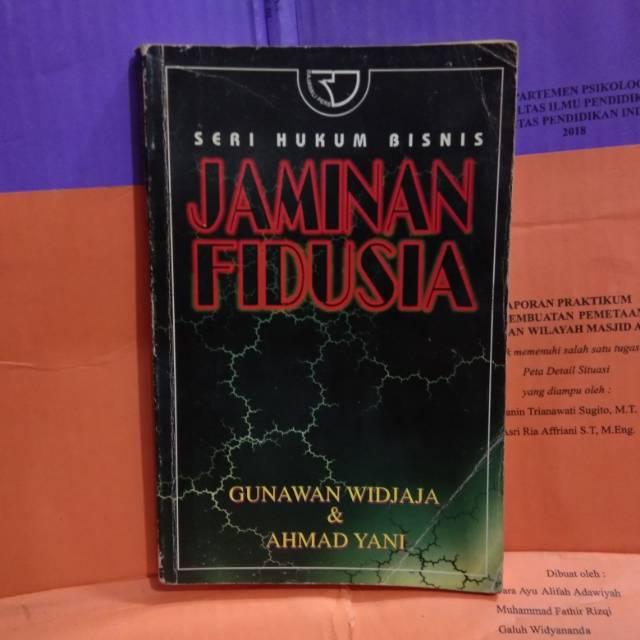 Seri Hukum Bisnis Jaminan Fidusia - Gunawan Widjaj & Ahmad yani