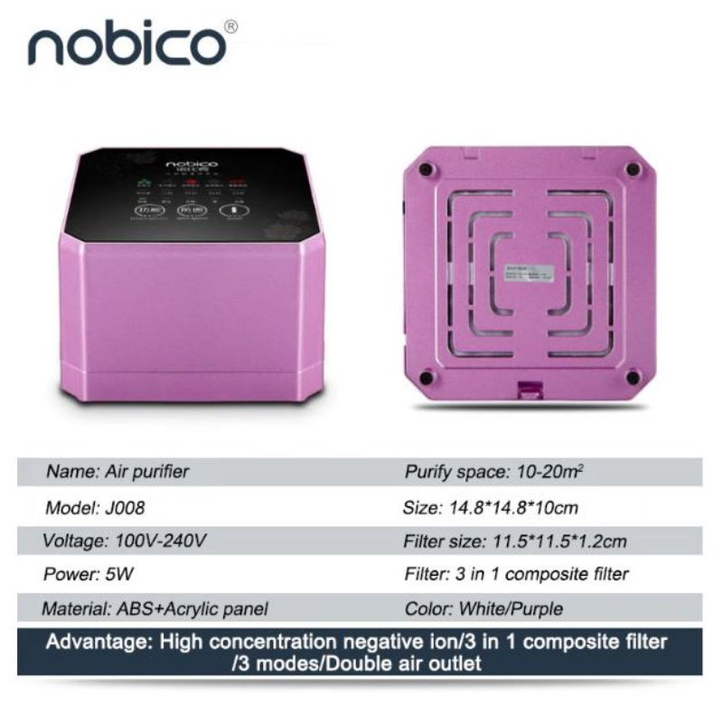 pembersih udara air purifier pembersih ion cleaner Penjernih udara Segar NOBICO