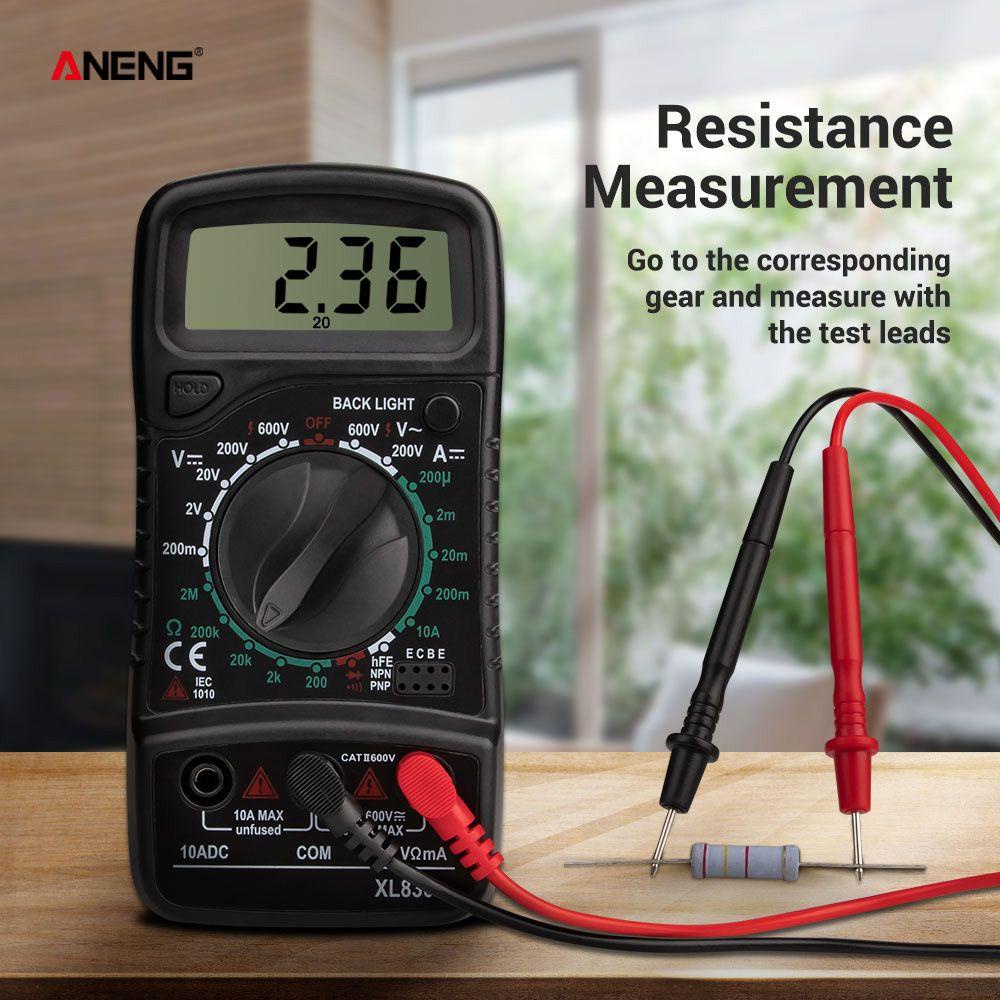 Solighter Multimeter Digital Smart Portable Dengan Layar LCD Backlight