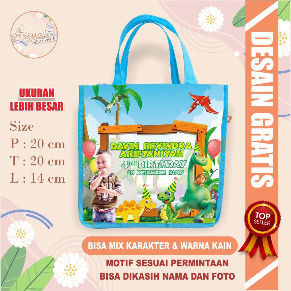 

tas ultah / tas ulang tahun / tas ultah anak / tas lucu / tas ultah 20x20x14 cm