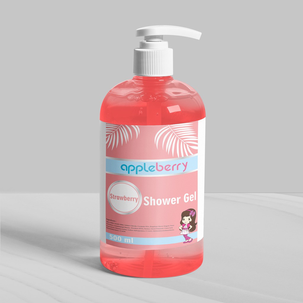 Appleberry Strawberry Shower Gel 500ml