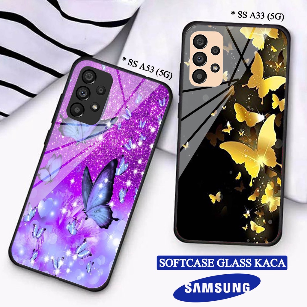 Softcase Glass Kaca  SAMSUNG A33(5G) A53(5G) - Casing HP SAMSUNG A33(5G) A53(5G) [ S08 ].
