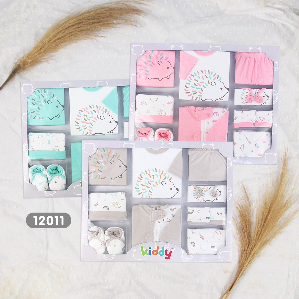 Kiddy Baju Set Bayi / Baby Gift Set / Hampers Bayi Besar / Kado Bayi / Kado Lahiran / Motif Landak Dan Bunny