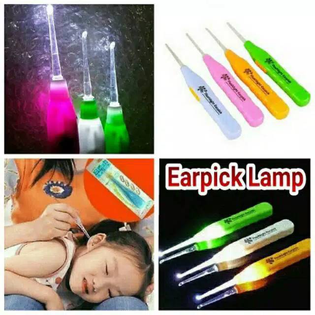 LED Earpick lamp - pembersih telinga / korek kuping untuk bayi dan dewasa