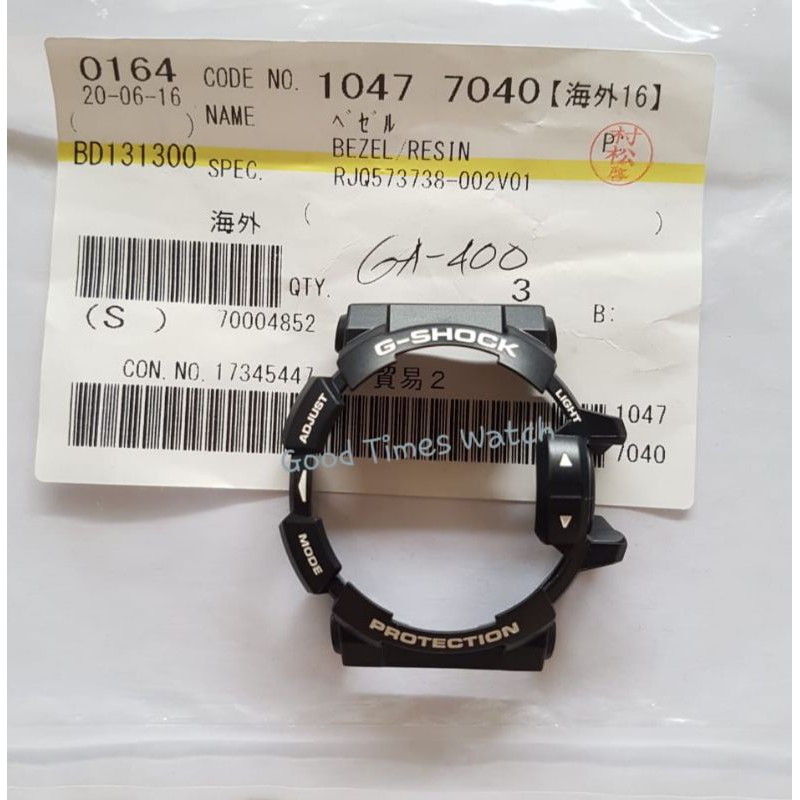 BEZEL G-SHOCK GA-400-1A GA 400 Casio Original