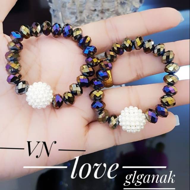 Perhiasan gelang kristal anak 1411