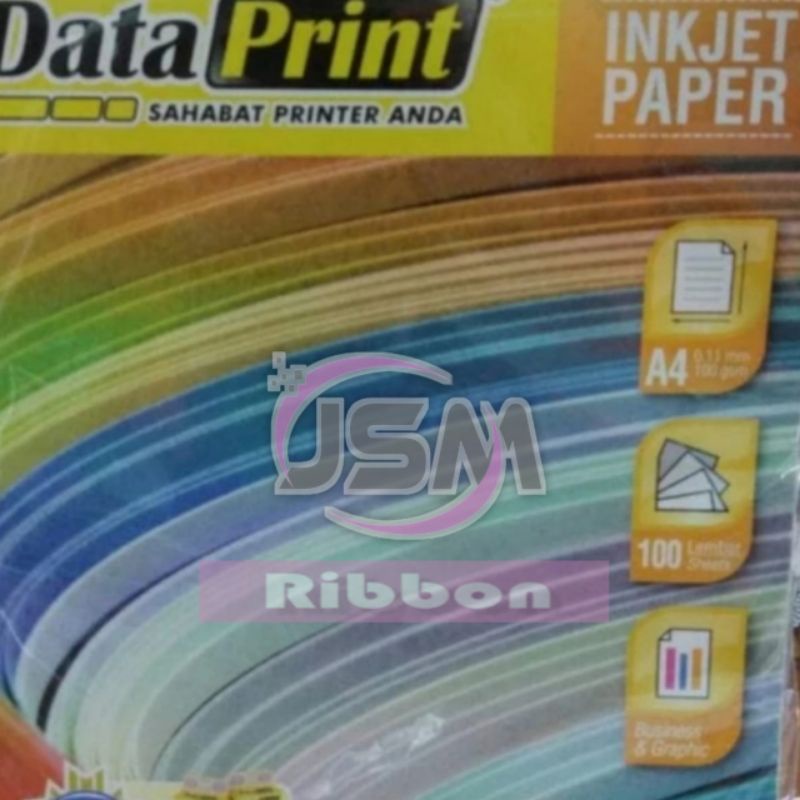

Inkjet Paper A4 Merk Data Print Ketebalan 100 Gsm