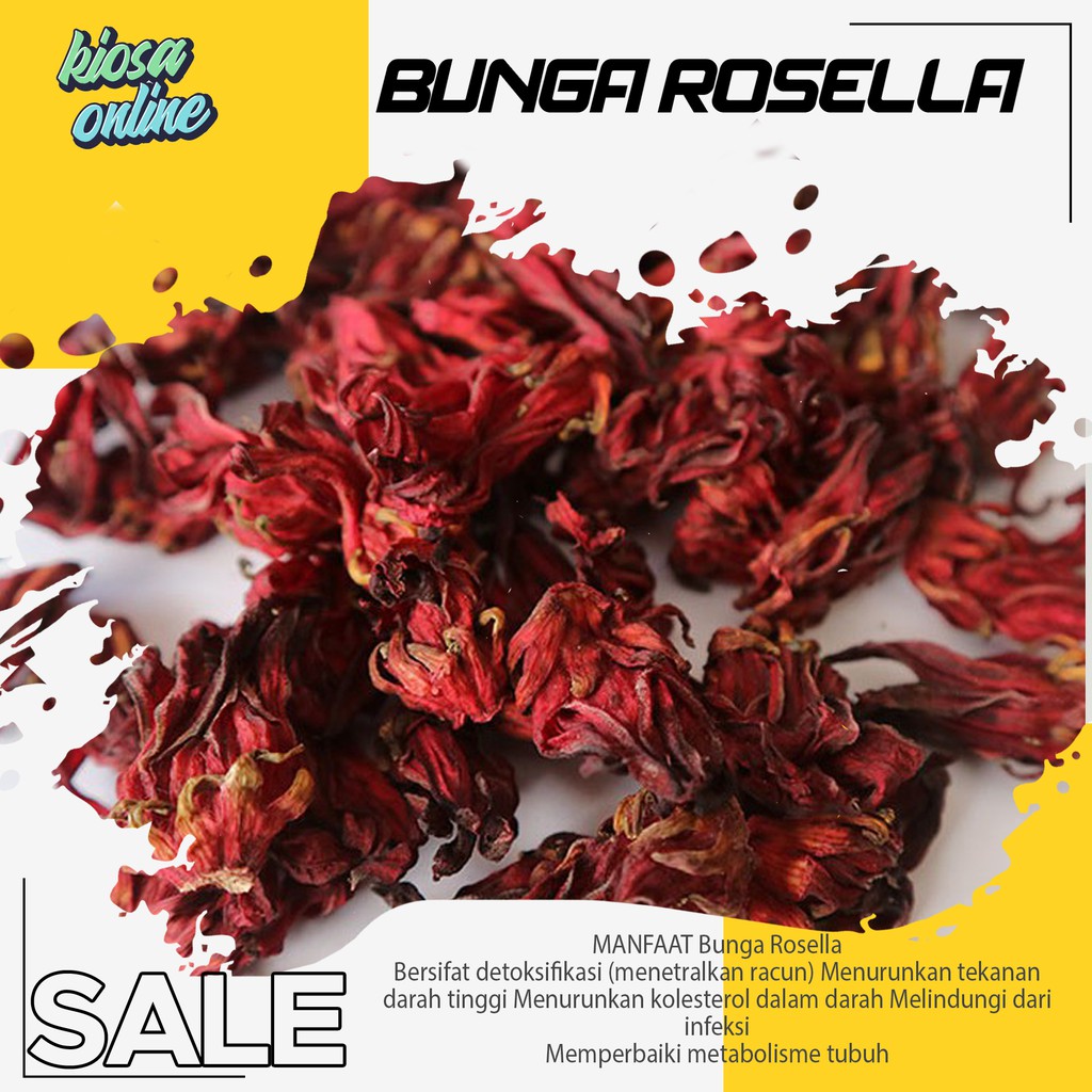 

Teh Bunga Rosella Merah Kering Celup Rosela Tea Herbal Alami