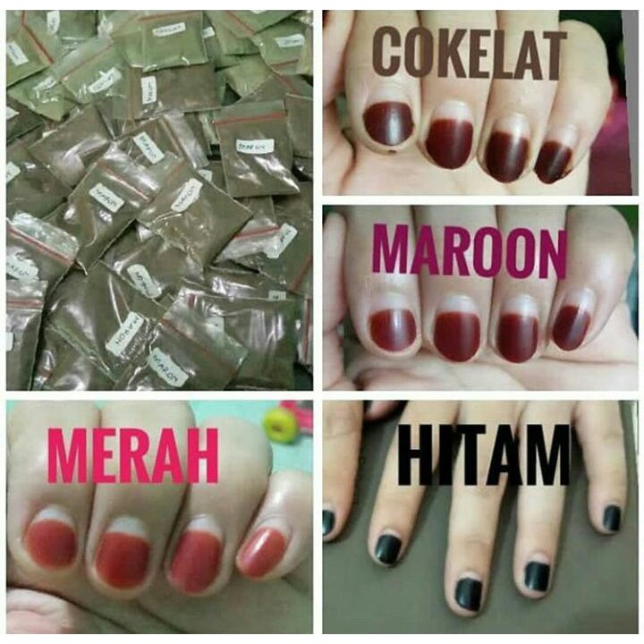 Pacar Muslim Bubuk / Henna Bubuk / Nail Henna / kutek/Bubuk hena (Arab )Original/KUTEK HALAL