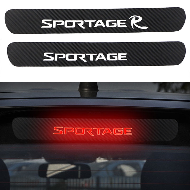 Stiker Lampu Rem Belakang Mobil Serat Karbon Untuk Kia Sportage SL 3r 2011-2015 Back Stop Lamps Dekorasi Stiker Aksesoris