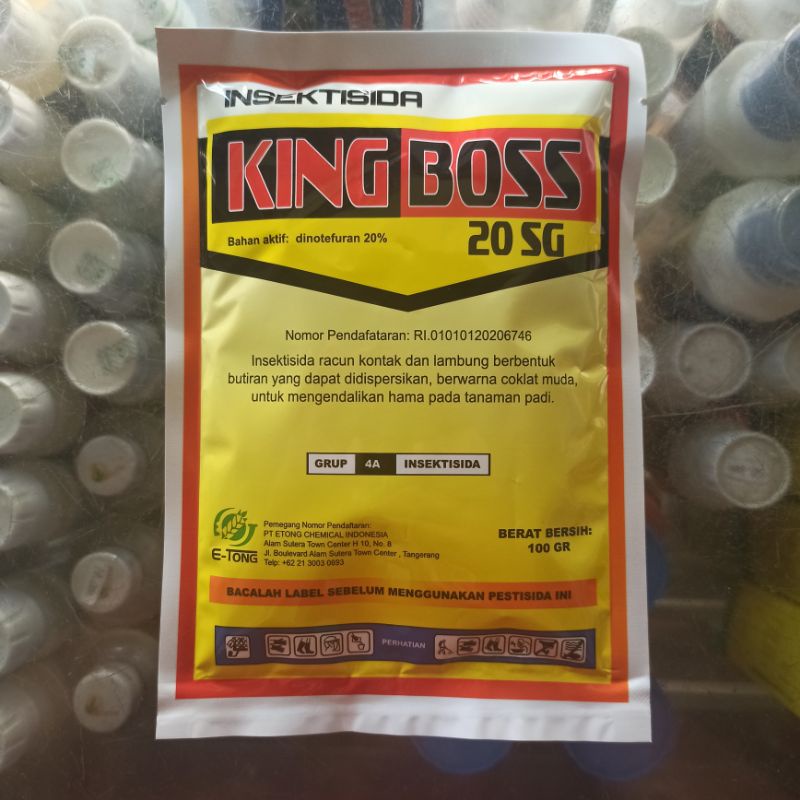 INSEKTISIDA KING BOSS 20 SG 100 GR FREE KAOS PEMBASMI WERENG